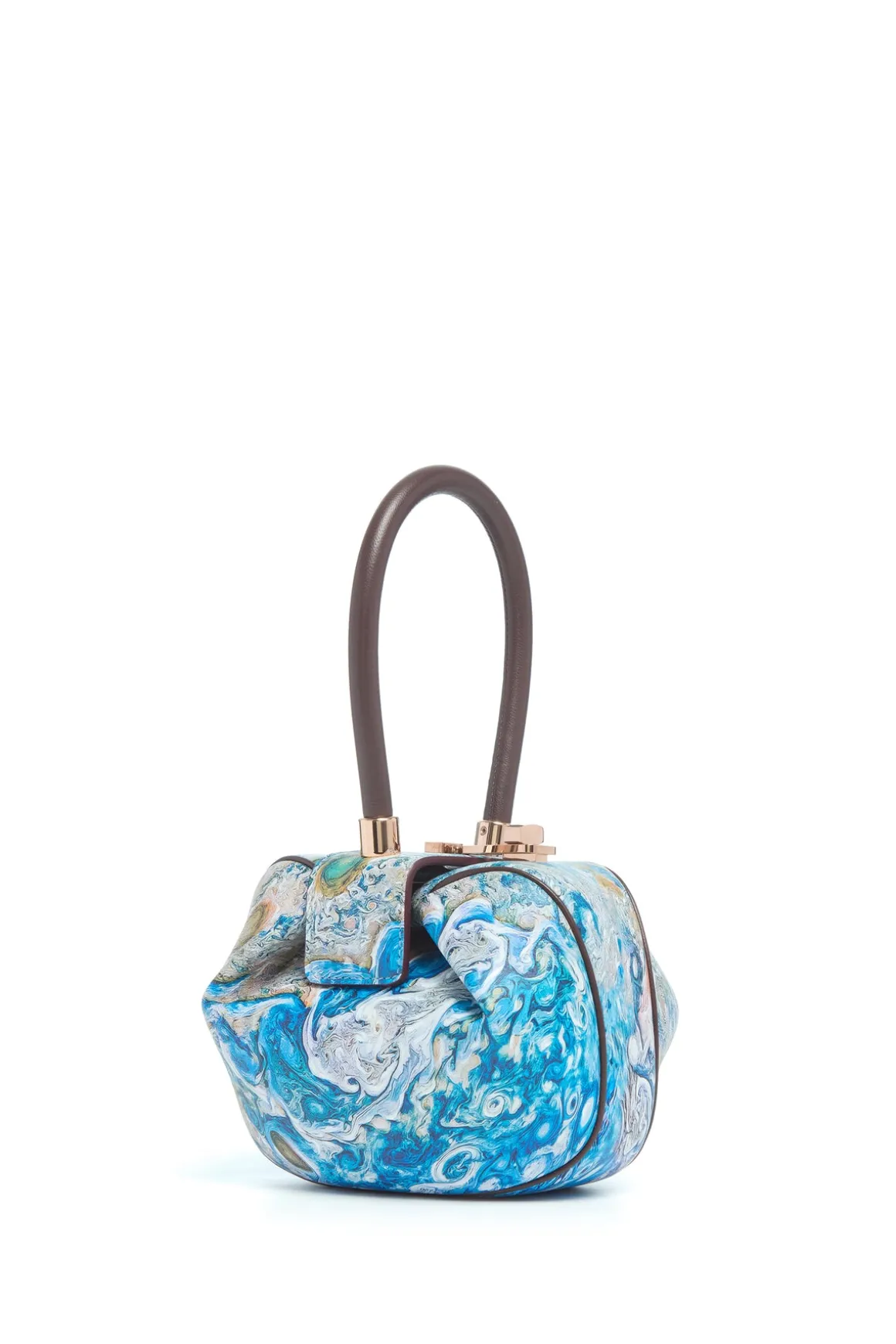 Demi Jupiter Bag in Painted Bordeaux Textured Leather