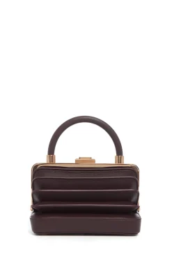 Diana Bag in Bordeaux Nappa Leather