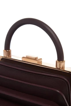 Diana Bag in Bordeaux Nappa Leather
