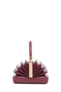Diana Bag in Bordeaux Snakeskin