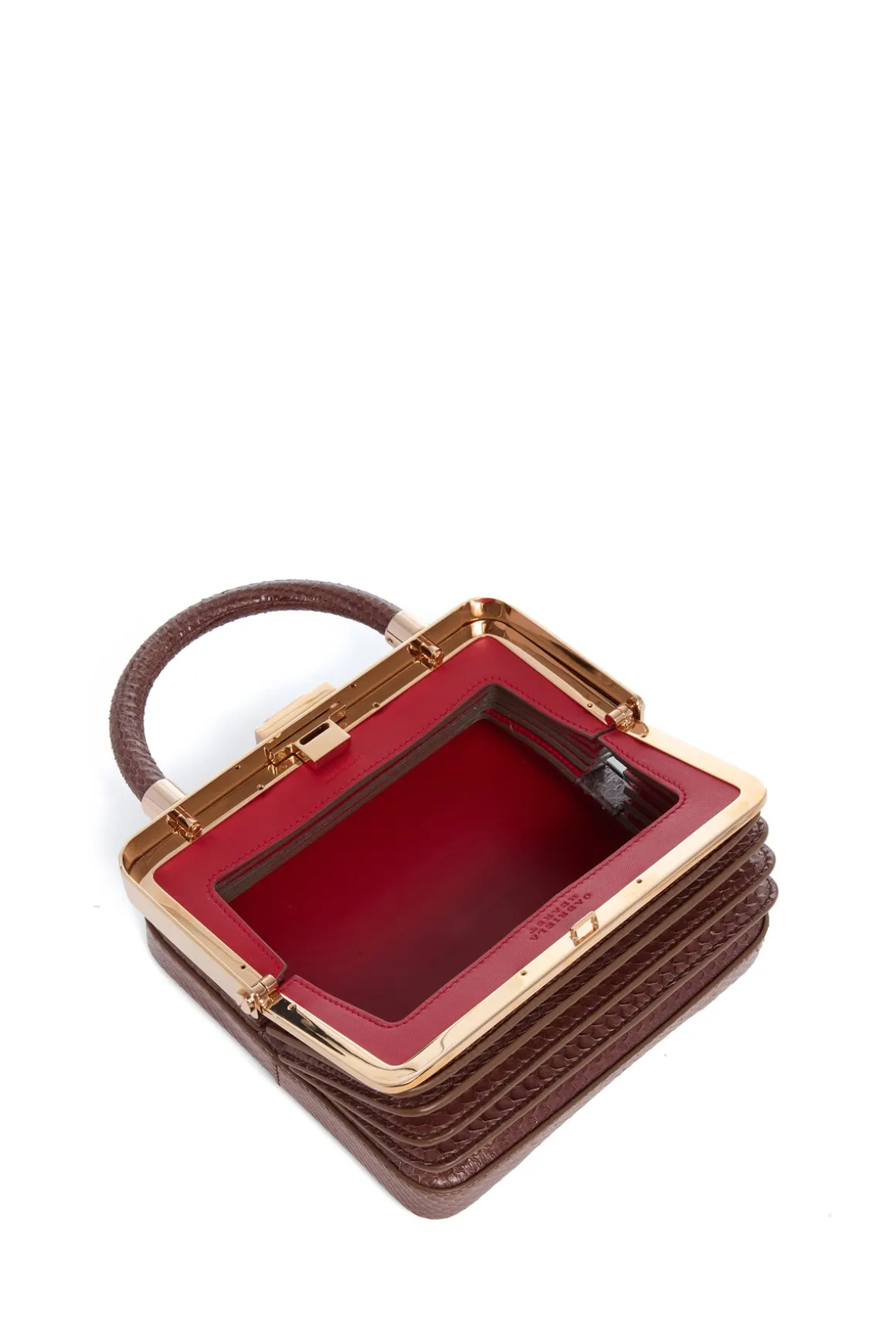 Diana Bag in Chocolate Snakeskin