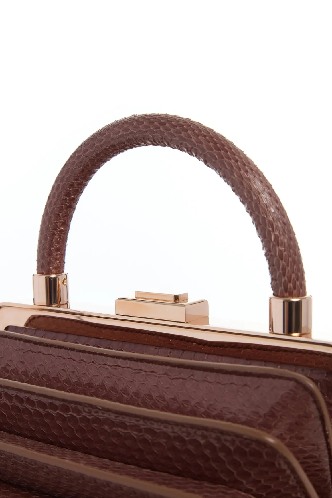 Diana Bag in Chocolate Snakeskin