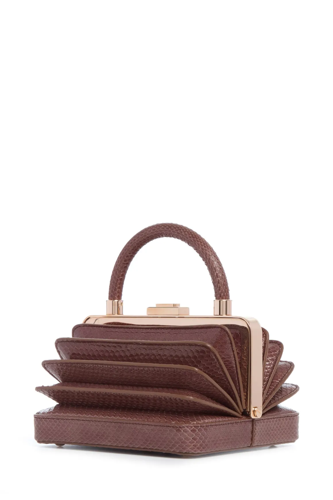 Diana Bag in Chocolate Snakeskin