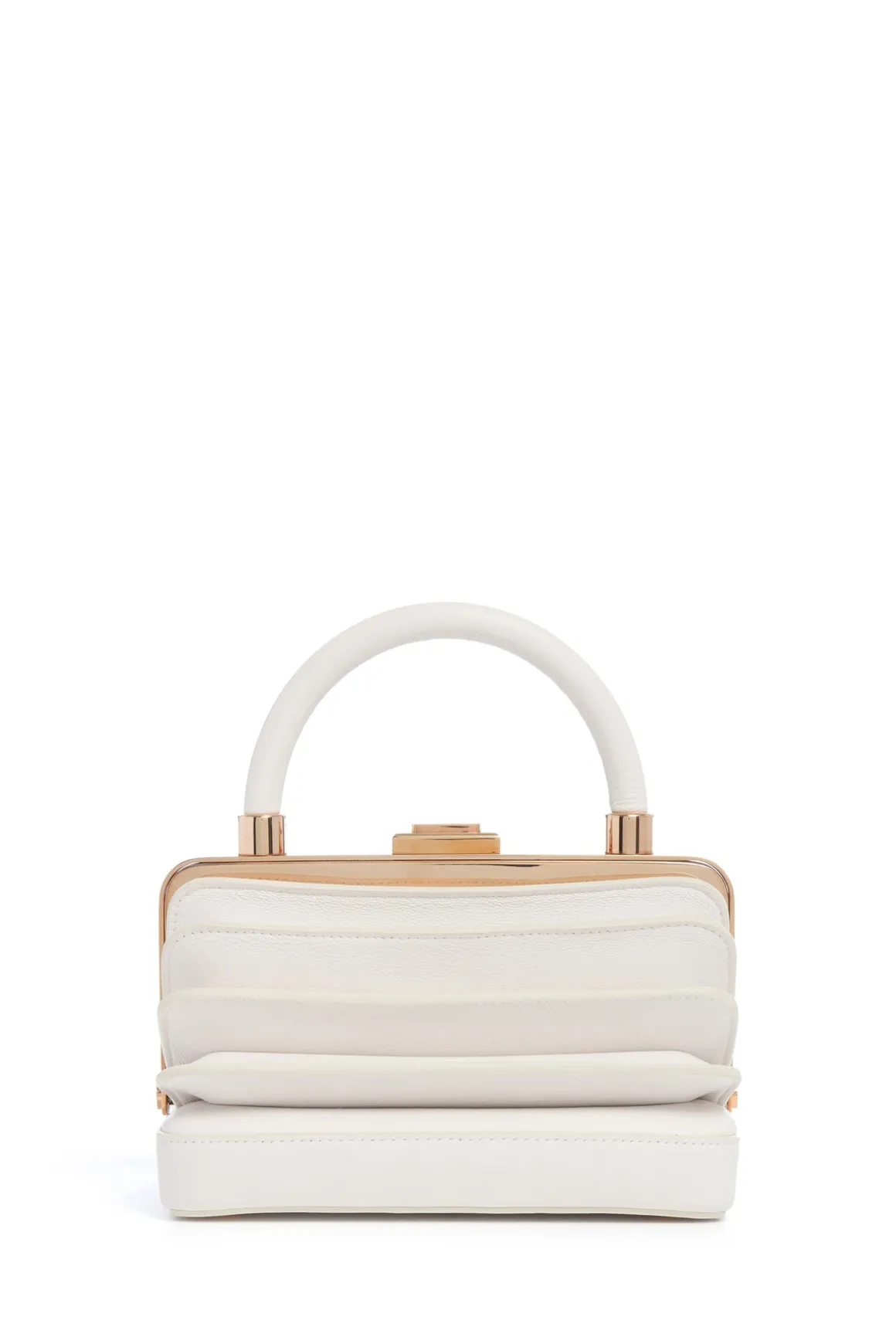 Diana Bag in Ivory Nappa Leather