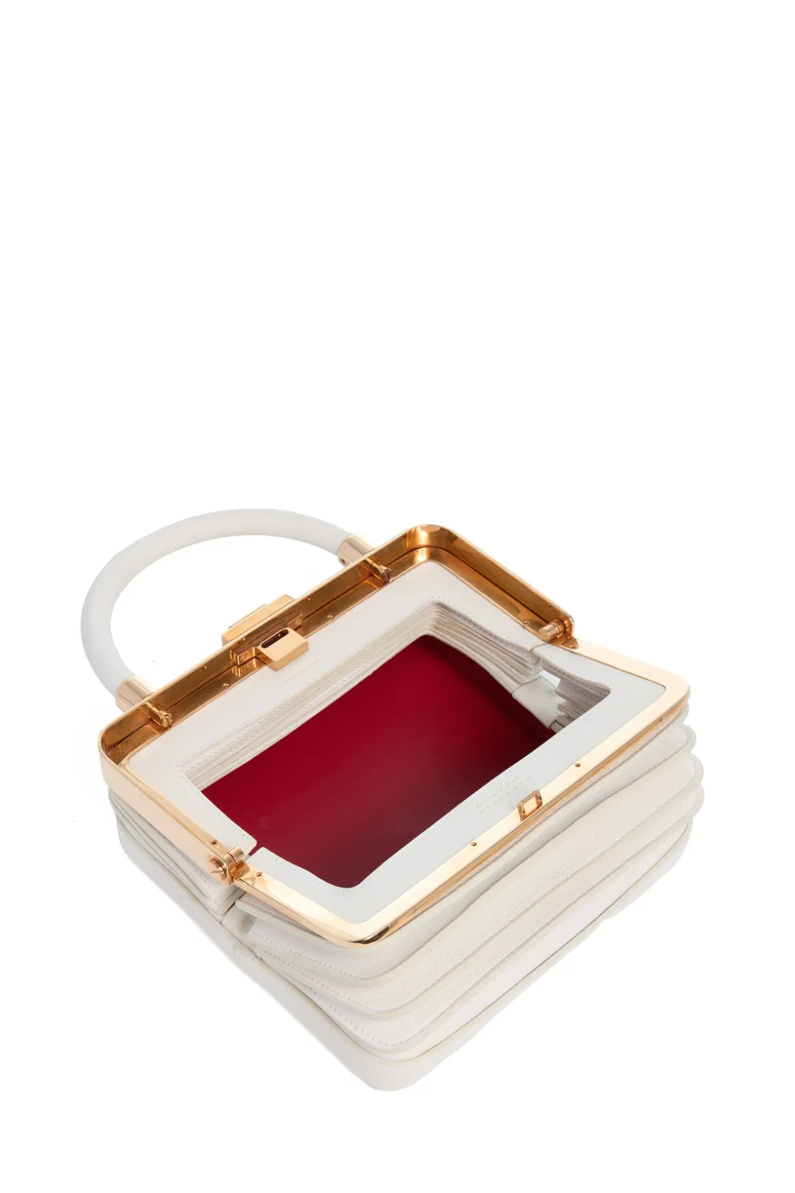 Diana Bag in Ivory Nappa Leather