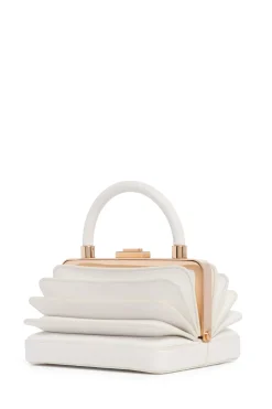 Diana Bag in Ivory Nappa Leather