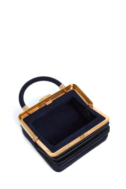 Diana Bag in Navy Suede