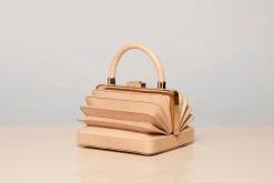 Diana Bag in Nude Snakeskin
