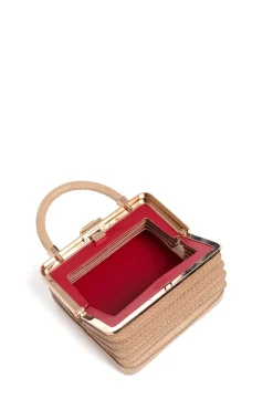 Diana Bag in Nude Snakeskin