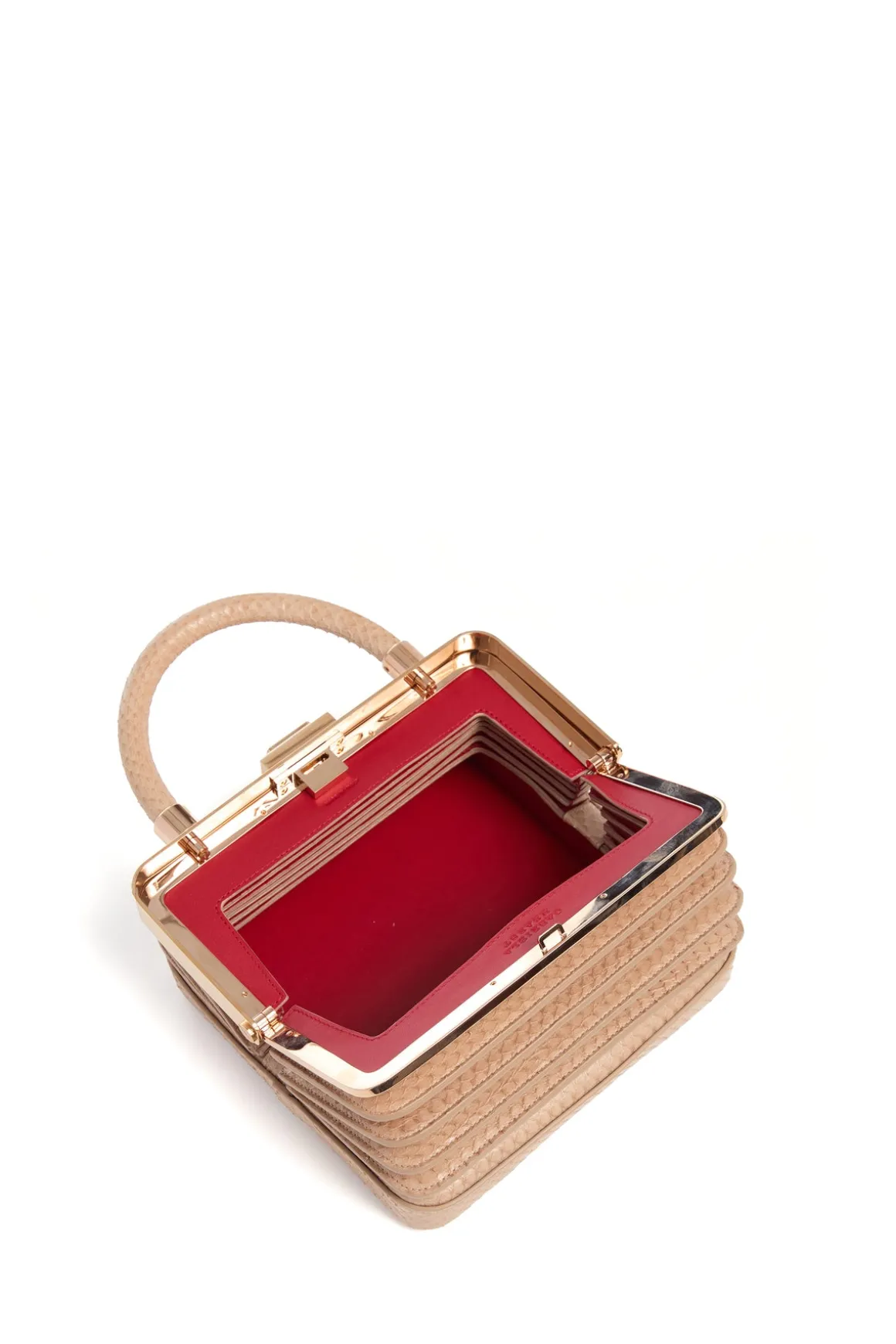 Diana Bag in Nude Snakeskin