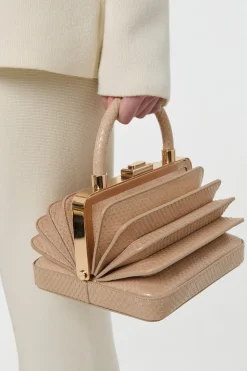 Diana Bag in Nude Snakeskin