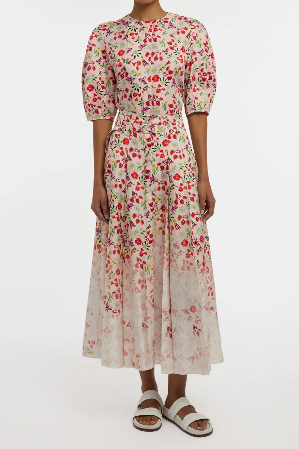 Edify Top in Uruguayan Flowers Printed Silk