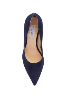 Edwina High Heel Stiletto Pump in Navy Suede