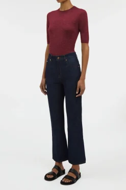 Elara Cropped Jean in Recycled Cotton Denim
