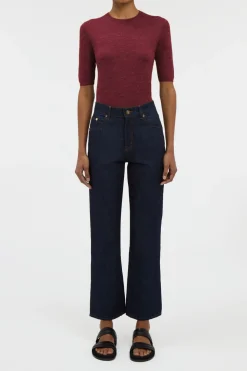 Elara Cropped Jean in Recycled Cotton Denim