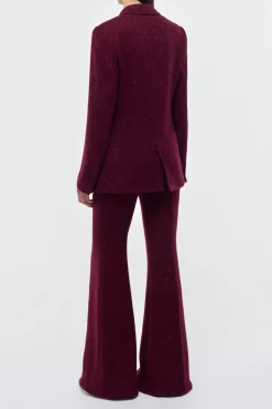 Elliot Blazer in Bordeaux Speckled Cashmere