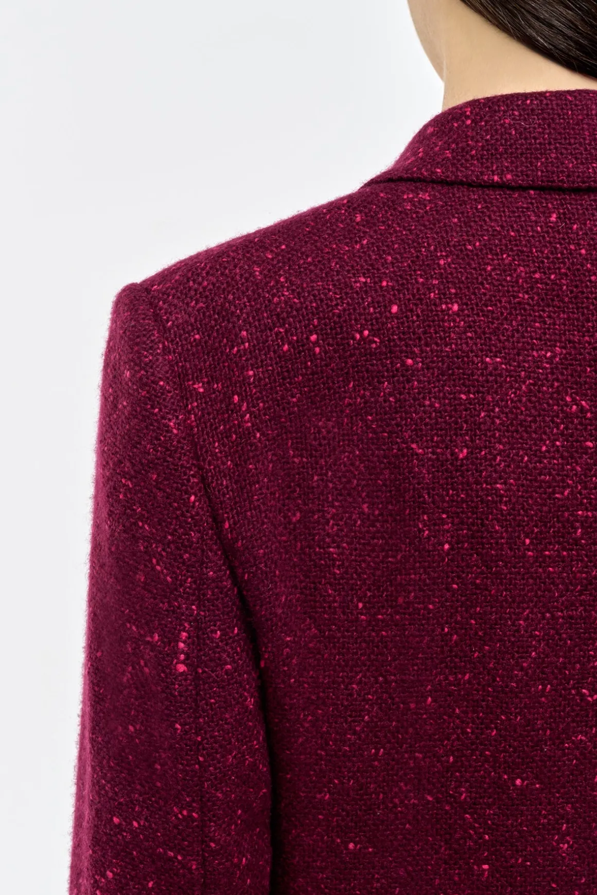 Elliot Blazer in Bordeaux Speckled Cashmere