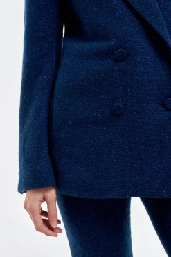 Elliot Blazer in Electric Navy Speckled Cashmere