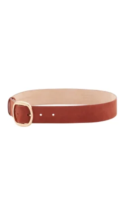 Elster Belt in Burnt Sienna Suede