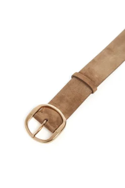 Elster Belt in Dark Sand Suede