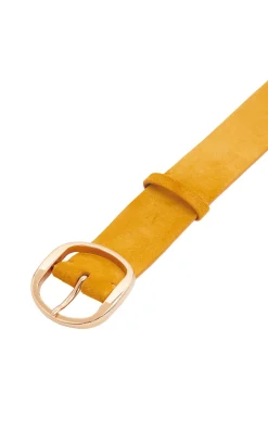Elster Belt in Golden Birch Suede