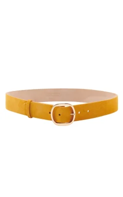 Elster Belt in Golden Birch Suede