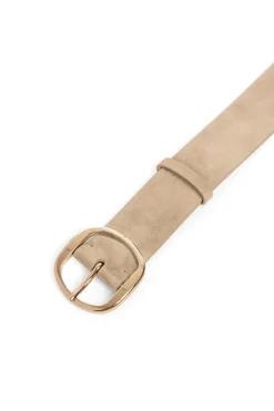 Elster Belt in Light Beige Suede
