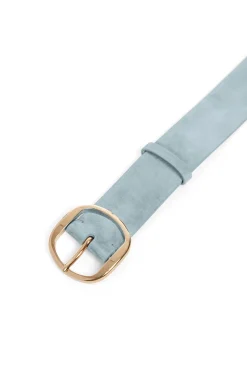 Elster Belt in Light Blue Suede