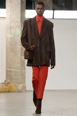 Ezra Bootcut Cropped Jean in Antelope Orange Recycled Cotton Denim