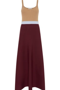 Flaminius Knit Dress in Bordeaux Multi Merino Wool