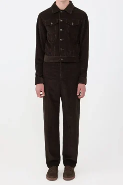 Harold Trouser in Chocolate Fine Cashmere Corduroy