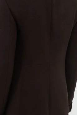 Houstt Trench Coat in Chocolate Winter Silk