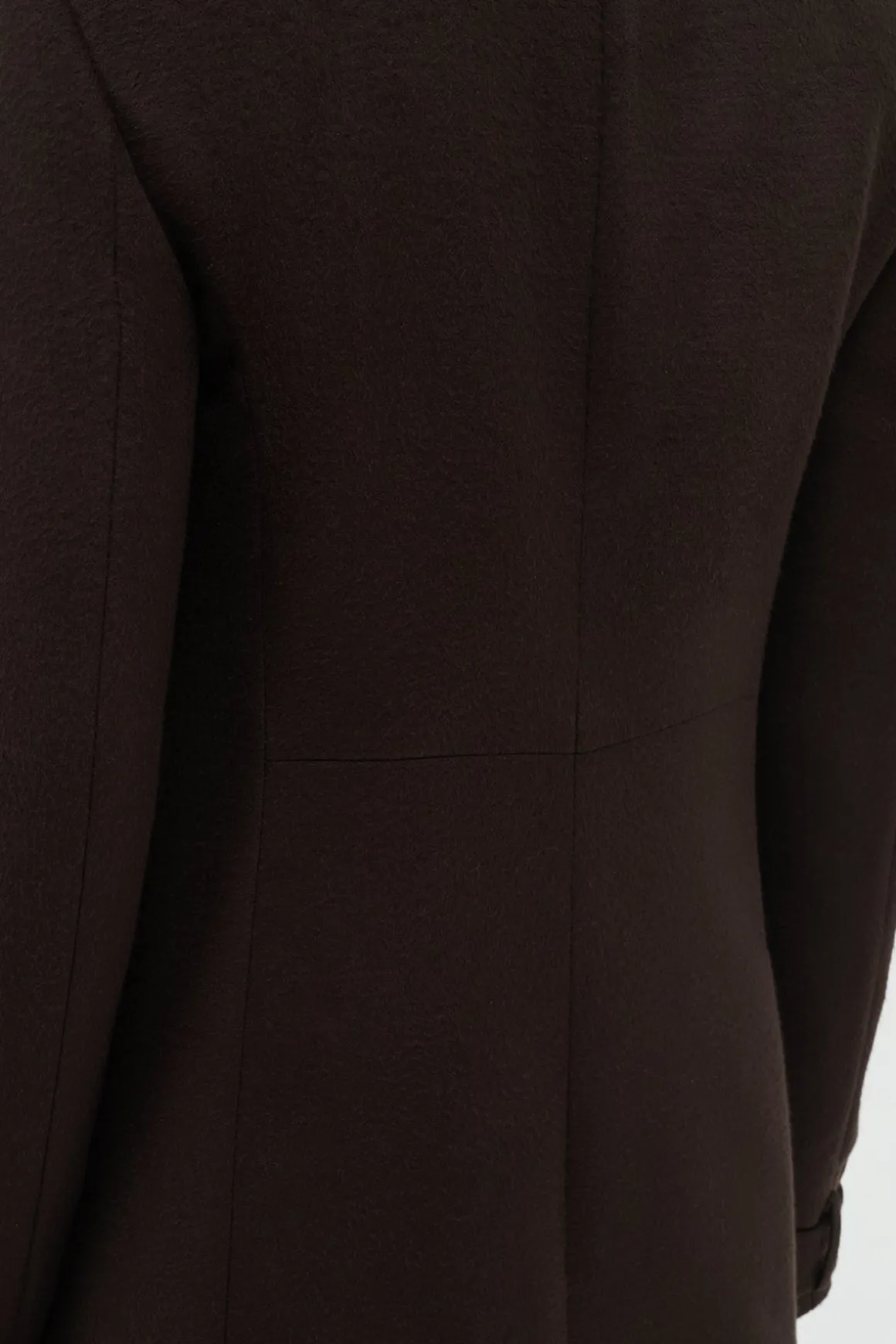 Houstt Trench Coat in Chocolate Winter Silk
