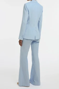 Ianthe Flare Pant in Light Blue Sea Island Cotton Corduroy