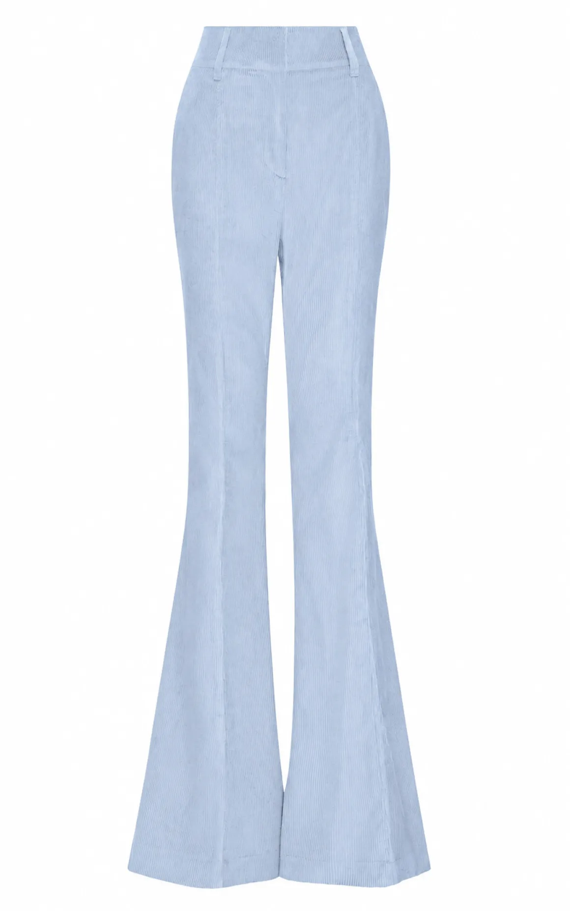 Ianthe Flare Pant in Light Blue Sea Island Cotton Corduroy