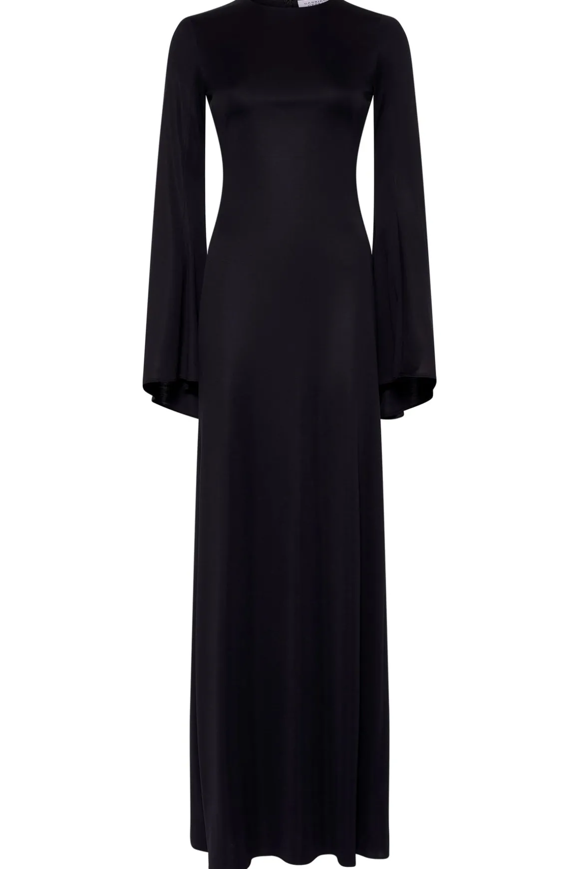 Imara Maxi Dress in Black Silk Jersey