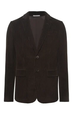 Irving Jacket in Chocolate Fine Cashmere Corduroy