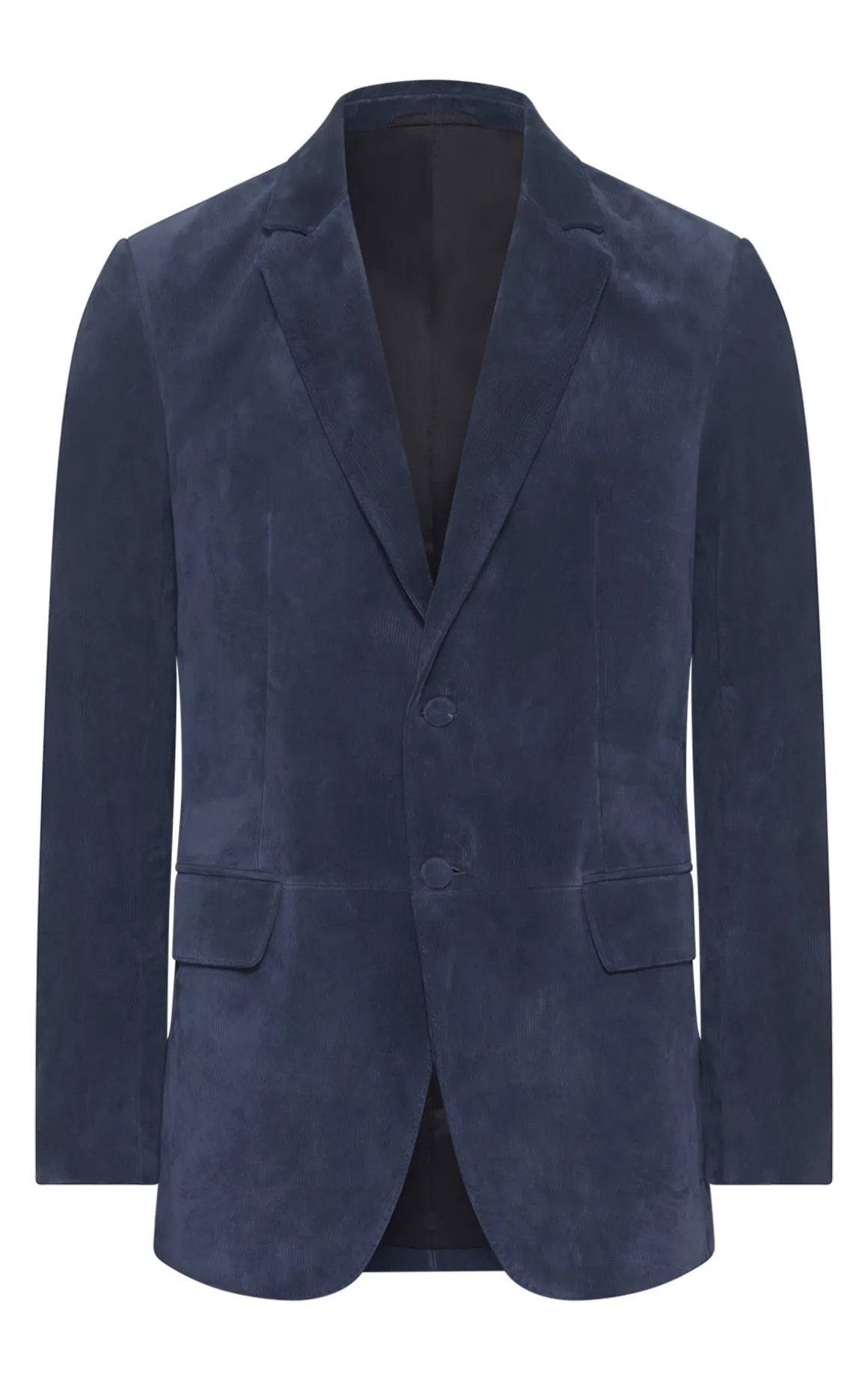 Irving Jacket in Electric Navy Suede Corduroy