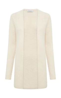 Jani Knit Cardigan in Ivory Cashmere
