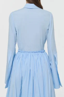 Jataya Shirt in Light Blue Sea Island Cotton