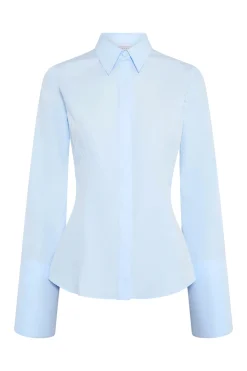 Jataya Shirt in Light Blue Sea Island Cotton