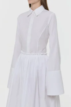 Jataya Shirt in White Sea Island Cotton