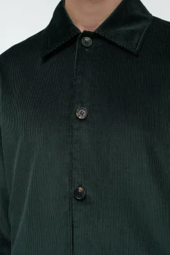 Javier Chore Jacket in English Green Sea Island Cotton Corduroy
