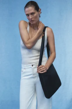 Jayce Knit Tank Top in Ivory Cashmere