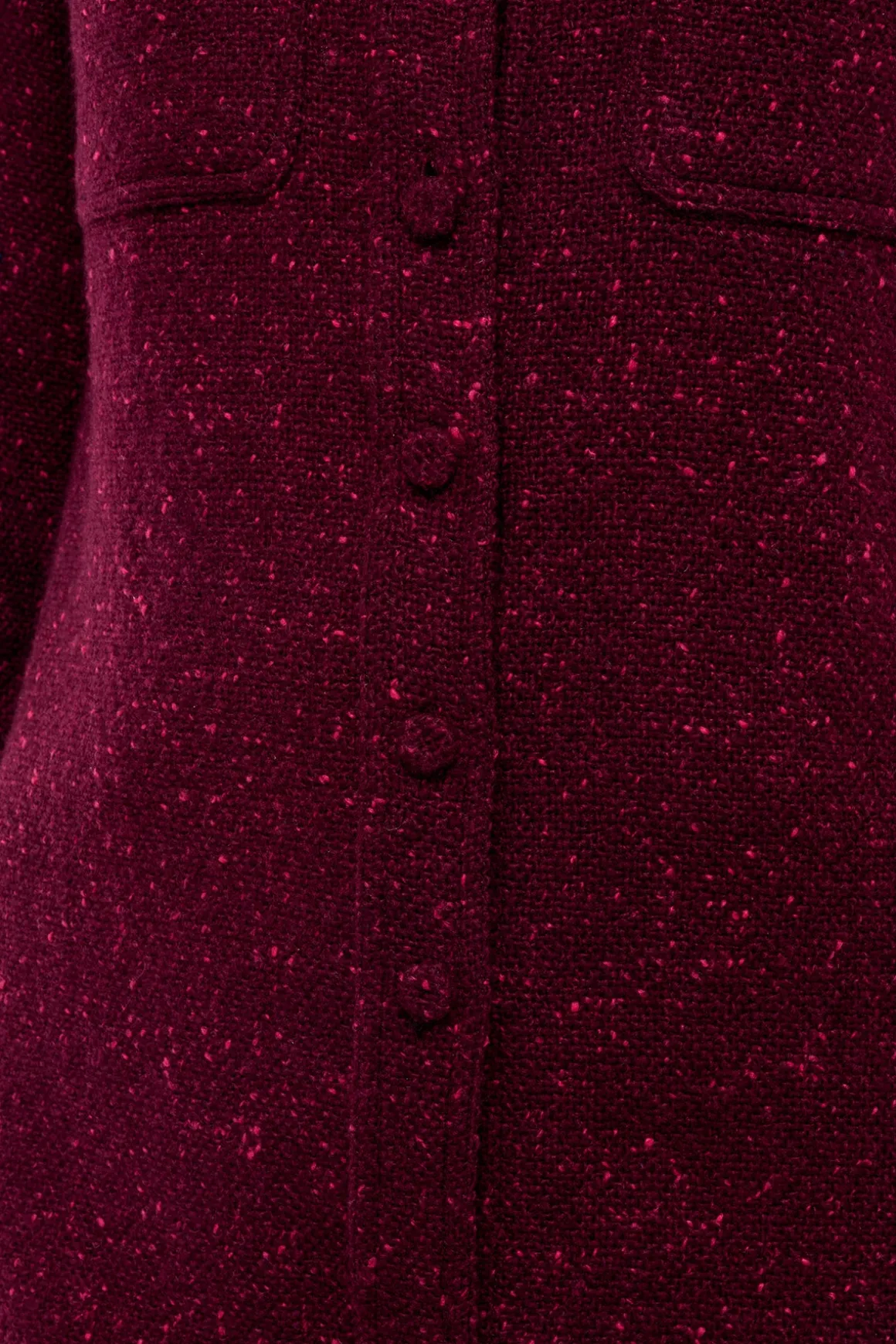 John Austin Shirt in Bordeaux Speckled Cashmere