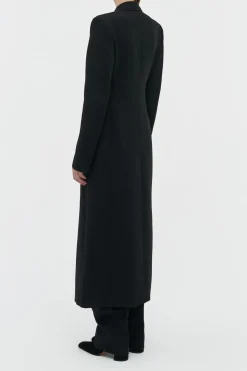 Julien Coat in Black Recycled Wool