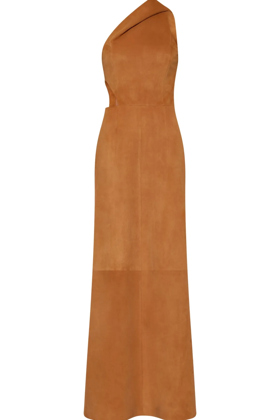 Kallen Hoodie Maxi Dress In Cashew Suede