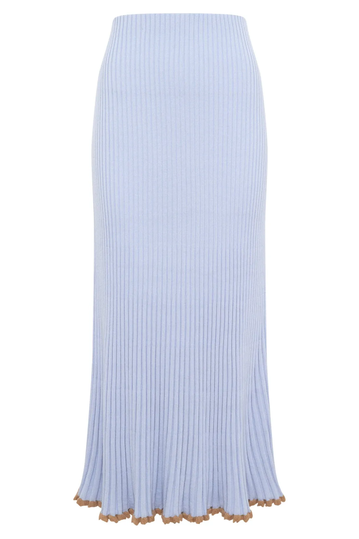 Kavya Knit Skirt in Halogen Blue Cashmere Silk
