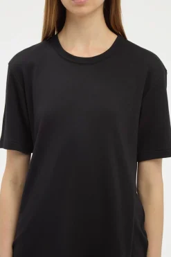 Kirby T-Shirt in Black Cashmere Jersey