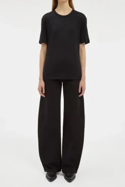 Kirby T-Shirt in Black Cashmere Jersey